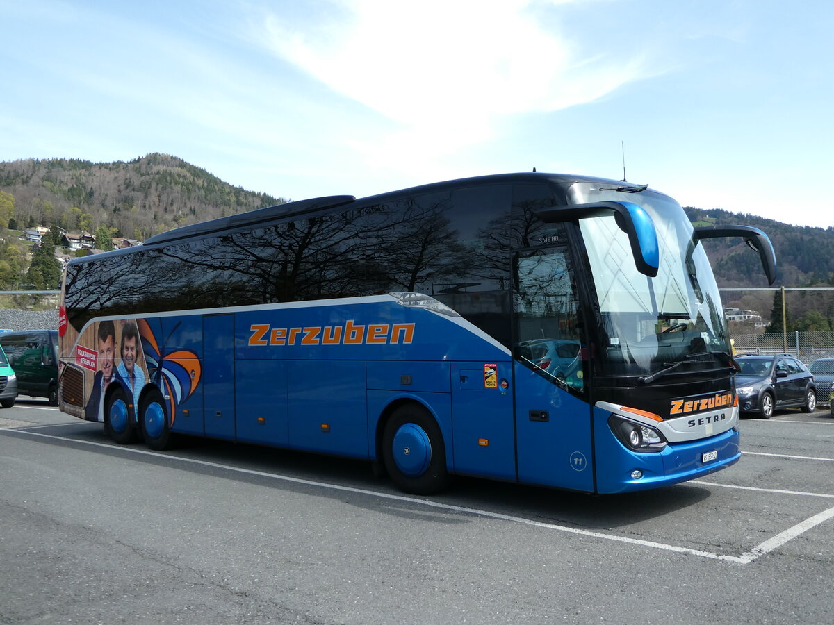 (234'495) - Zerzuben, Visp-Eyholz - Nr. 11/VS 55'832 - Setra am 12. April 2022 in Thun, Seestrasse