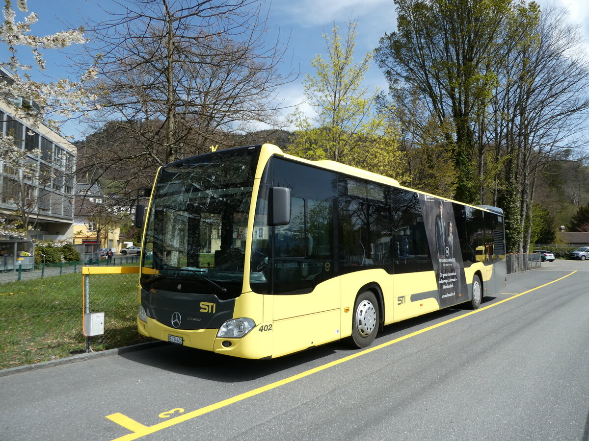 (234'500) - STI Thun - Nr. 402/BE 754'402 - Mercedes am 12. April 2022 bei der Schifflndte Thun