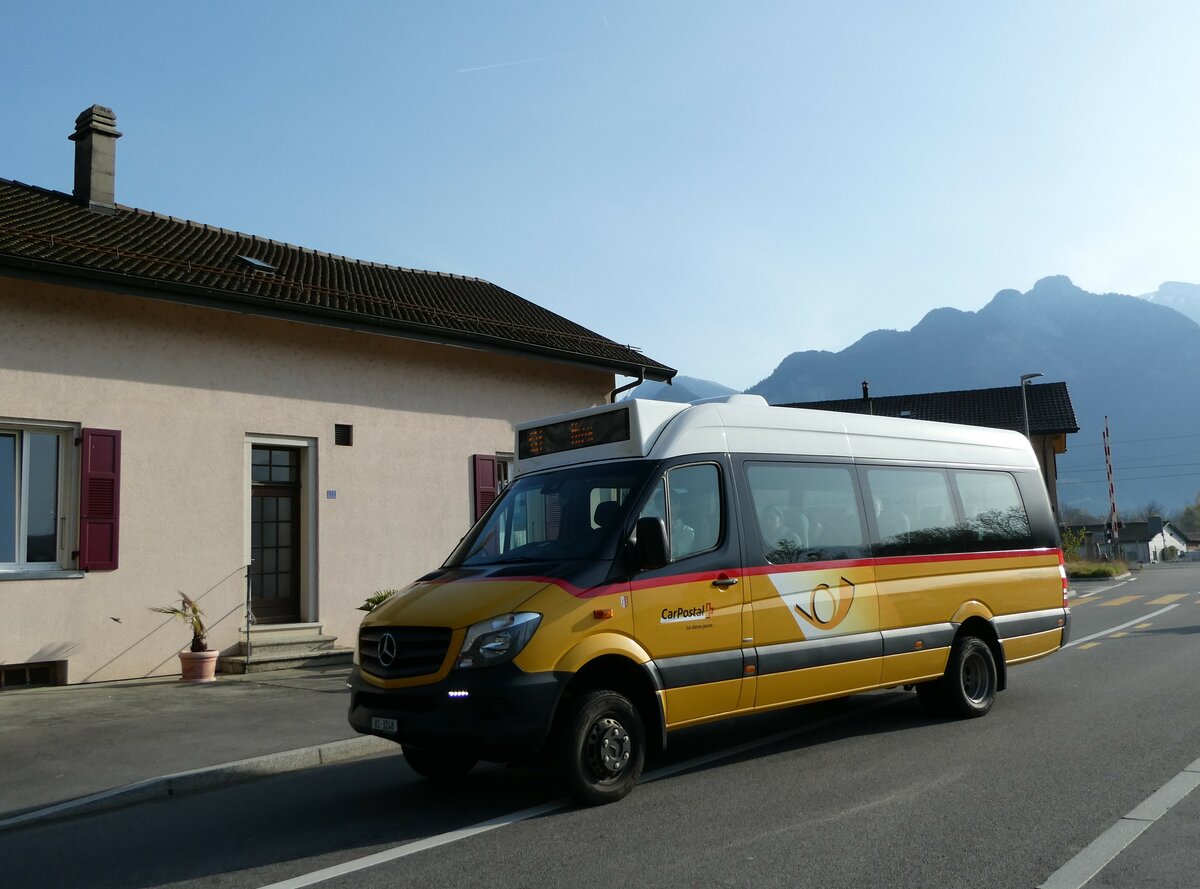 (234'529) - Vuadens, Miex - VS 3248 - Mercedes am 15. April 2022 beim Bahnhof Vouvry