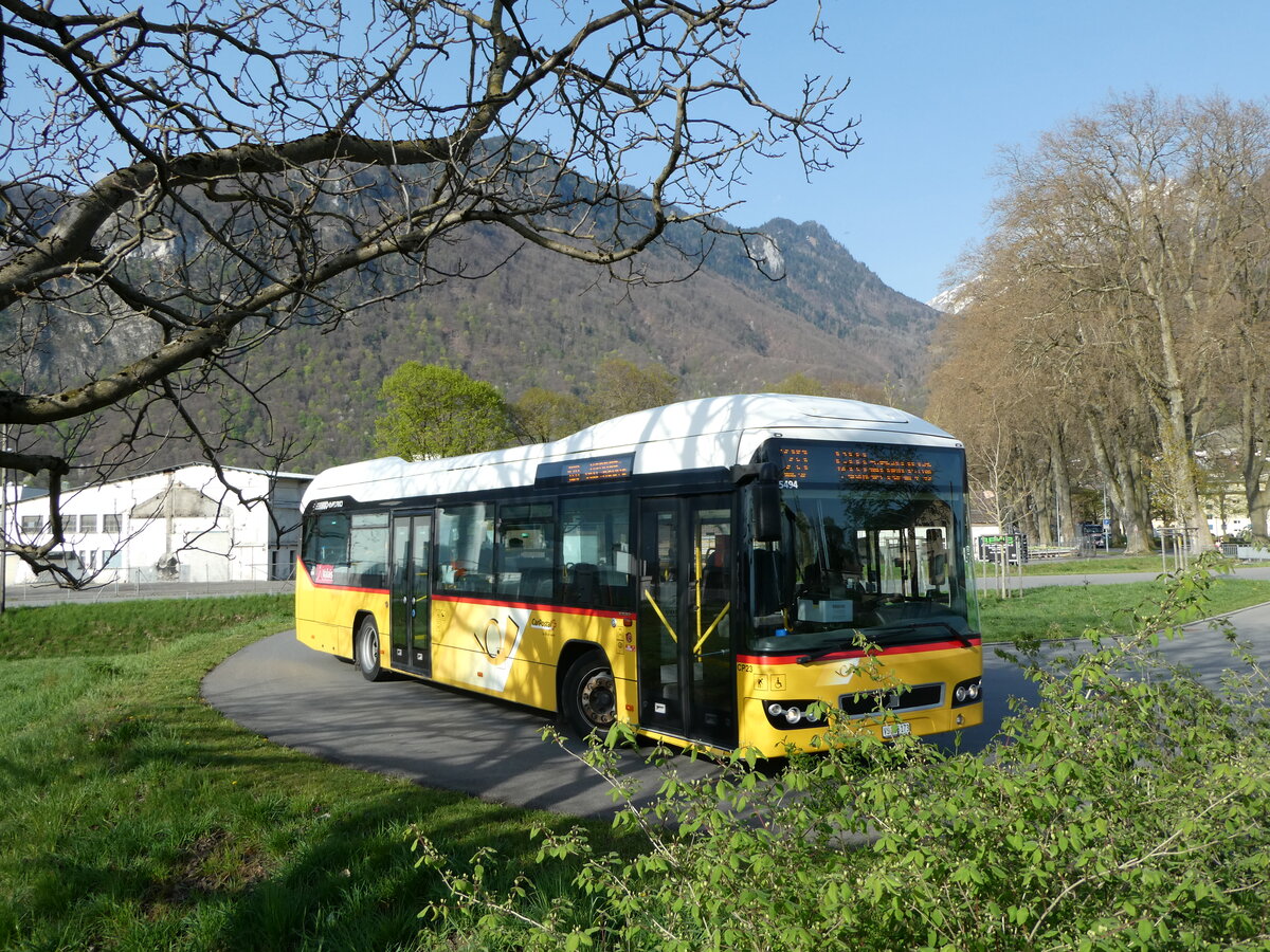 (234'538) - TPC Aigle - Nr. CP23/VS 206'173 - Volvo am 15. April 2022 beim Bahnhof Vouvry