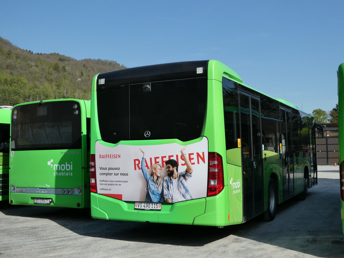 (234'545) - TPC Aigle - Nr. 652/VS 490'115 - Mercedes (ex Bayerische Schlsser, Grten + Seen, D-Mnchen) am 15. April 2022 in Monthey, Garage