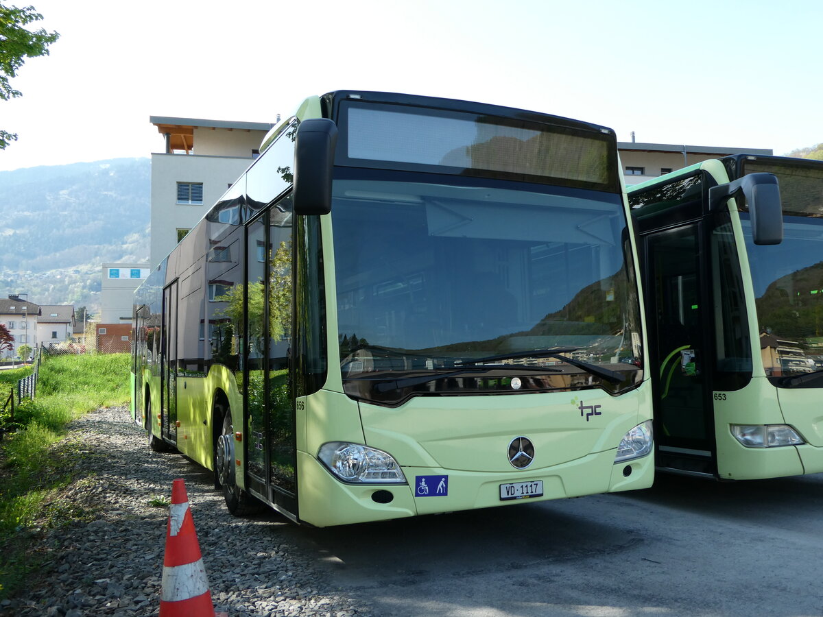 (234'557) - TPC Aigle - Nr. 656/VD 1117 - Mercedes (ex Borini, F-Combloux) am 15. April 2022 in Monthey, Garage