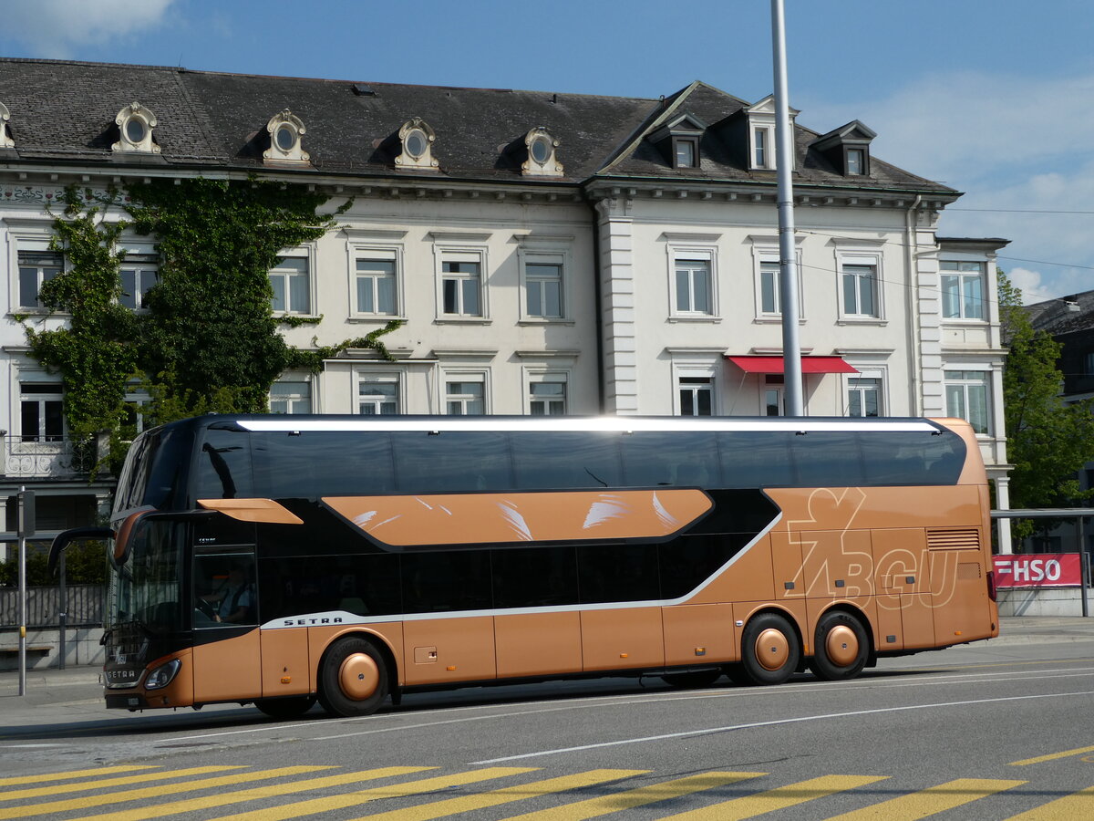 (235'111) - BGU Grenchen - Nr. 9/SO 66'578 - Setra am 4. Mai 2022 beim Hauptbahnhof Solothurn