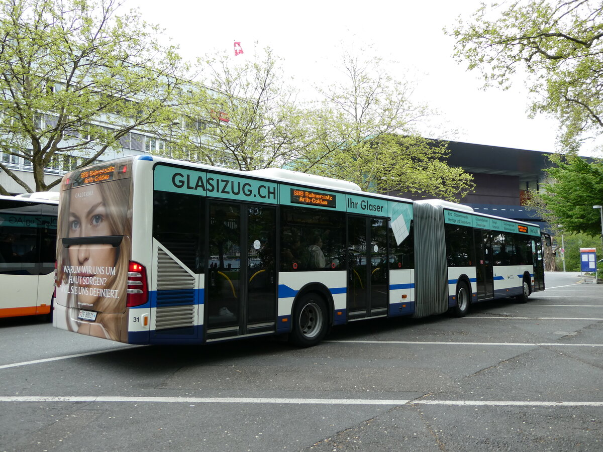 (235'215) - ZVB Zug - Nr. 31/ZG 88'031 - Mercedes am 4. Mai 2022 in Luzern, Inseli-P