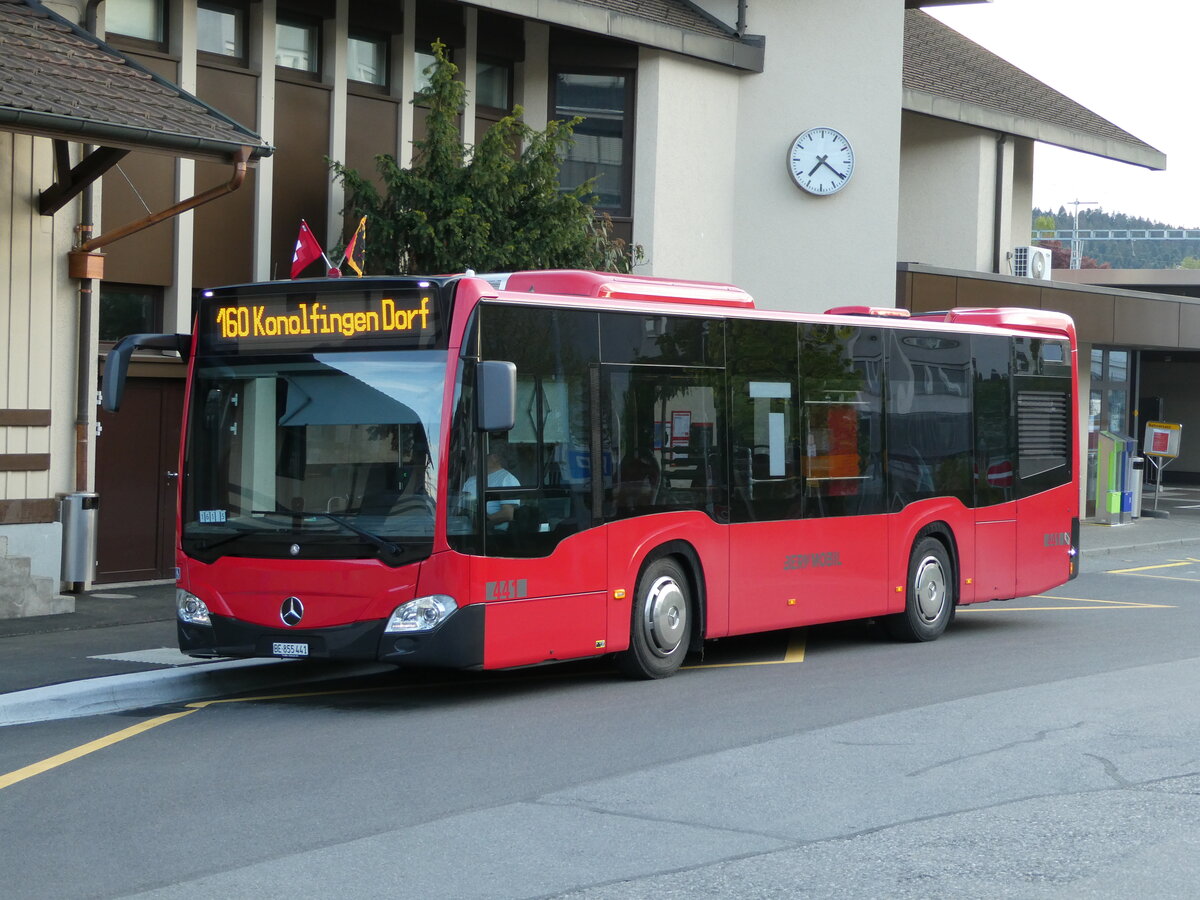 (235'251) - Bernmobil, Bern - Nr. 441/BE 855'441 - Mercedes am 4. Mai 2022 beim Bahnhof Konolfingen