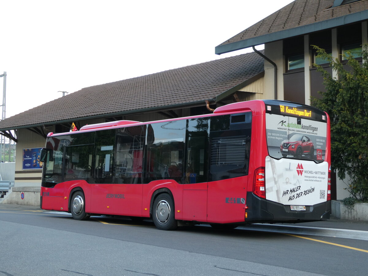 (235'252) - Bernmobil, Bern - Nr. 441/BE 855'441 - Mercedes am 4. Mai 2022 beim Bahnhof Konolfingen