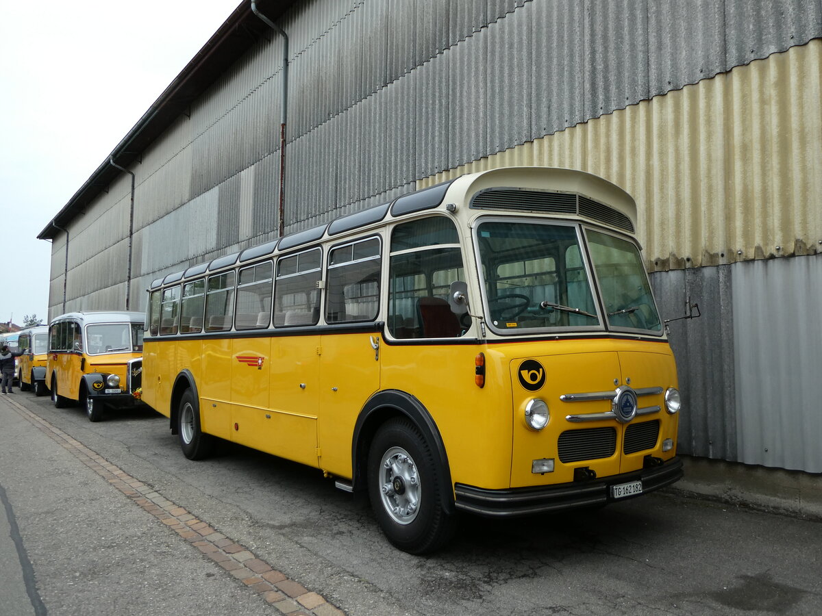 (235'273) - Oldtimer Club Saurer, Arbon - TG 1672'182 - Saurer/Saurer (ex Ryffel, Zrich; ex M+79'500; ex P 24'136; ex P 21'736) am 7. Mai 2022 in Attikon, Wegmller