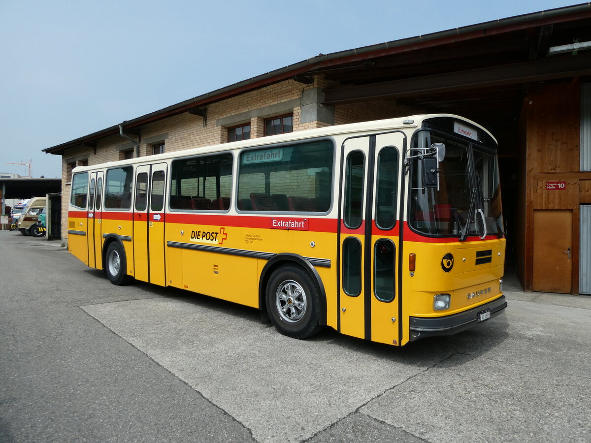 (235'372) - Gautschi, Suhr - AG 6835 - Saurer/Tscher (ex Ltscher, Neuheim Nr. 200; ex Cartek, Regensdorf; ex P 25'822) am 7. Mai 2022 in Attikon, Wegmller