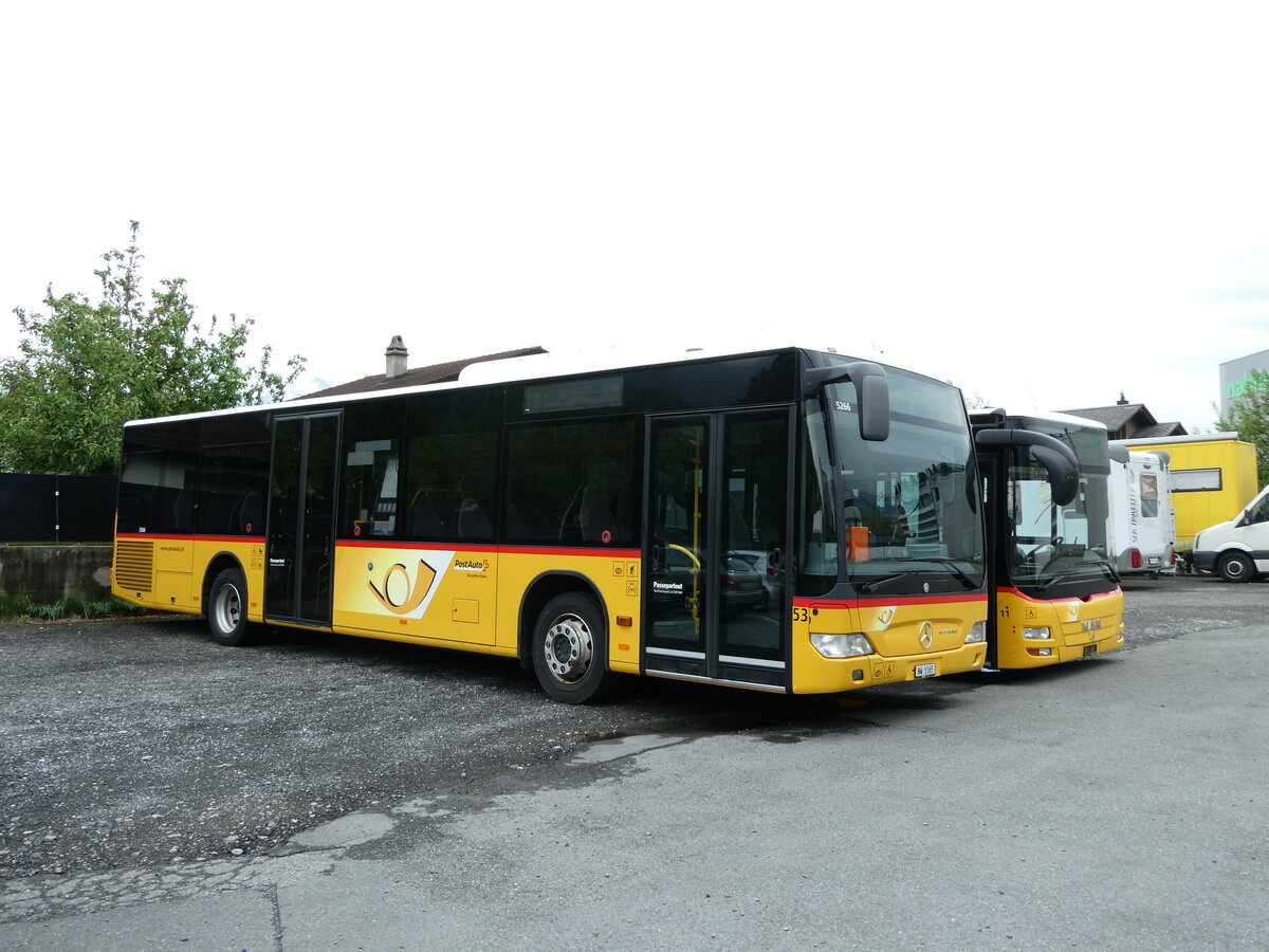 (235'459) - PostAuto Zentralschweiz - Nr. 53/NW 5165 - Mercedes (ex Nr. 32; ex Thepra, Stans Nr. 32) am 8. Mai 2022 in Sarnen, Garage