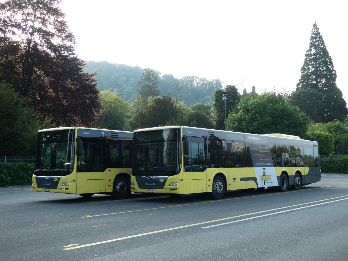 (235'559) - STI Thun - Nr. 602/BE 865'602 - MAN am 14. Mai 2022 bei der Schifflndte Thun