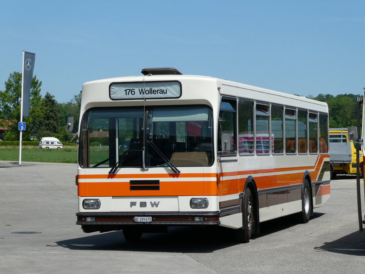 (235'672) - Wegmller, Mnsingen - BE 399'675 - FBW/R&J (ex Bamert, Wollerau) am 15. Mai 2022 in Lyssach, Lorenz