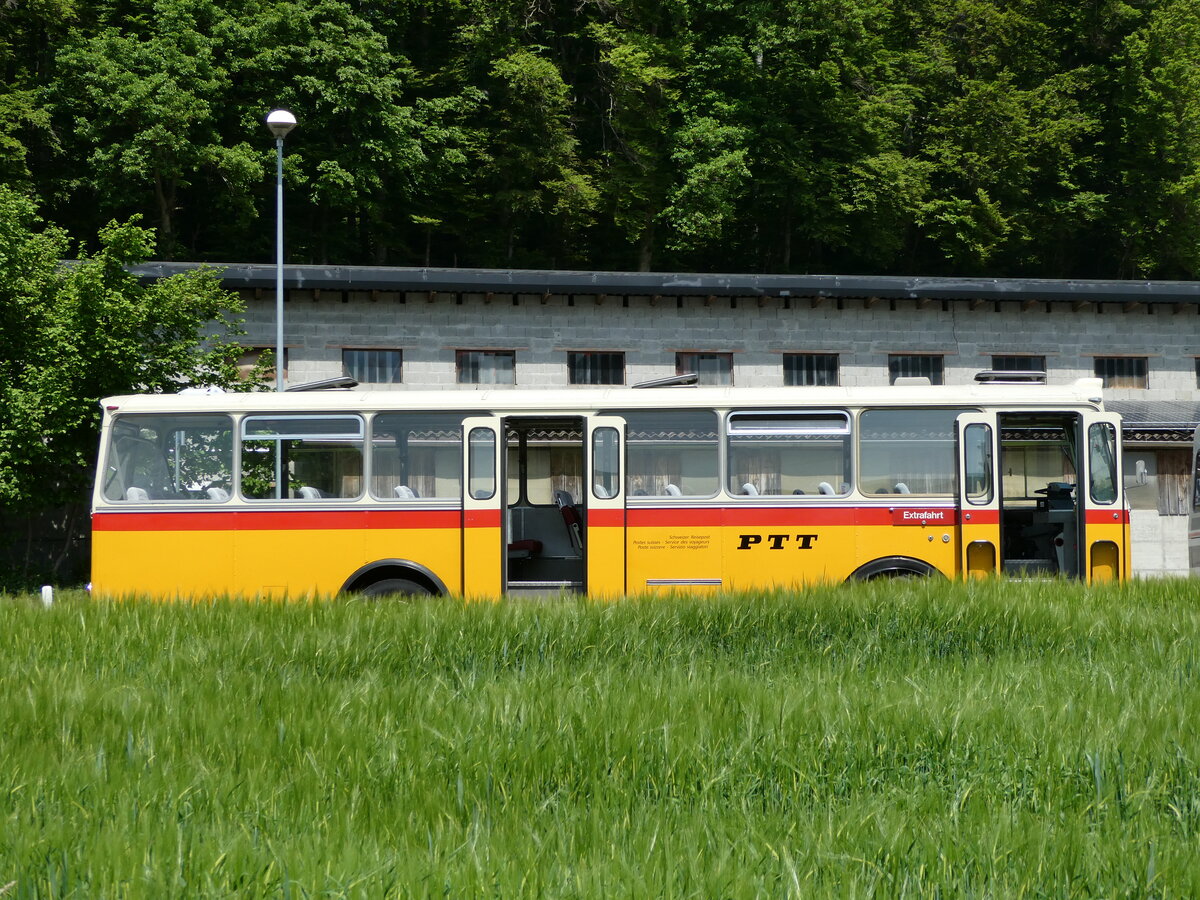 (235'678) - Gast, Reutigen - BE 113'160 - Saurer/Tscher (ex HPTrans, Thusis; ex Mauerhofer, Worb; ex Erni, Schupfart Nr. 3; ex P 24'636) am 15. Mai 2022 in Alchenstorf, Wil