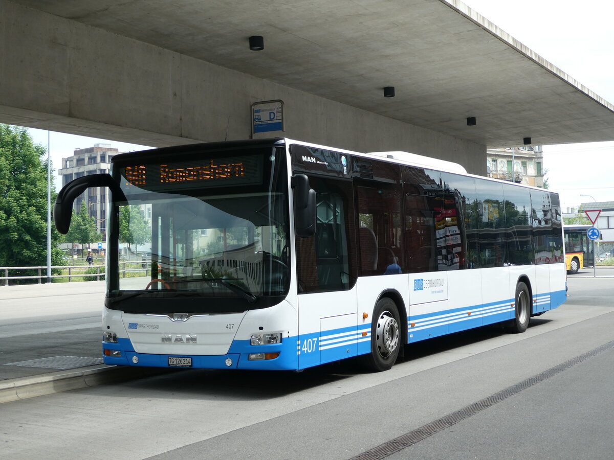 (235'994) - BOTG Amriswil - Nr. 407/TG 126'214 - MAN (ex Nr. 4) am 21. Mai 2022 in Arbon, Bushof