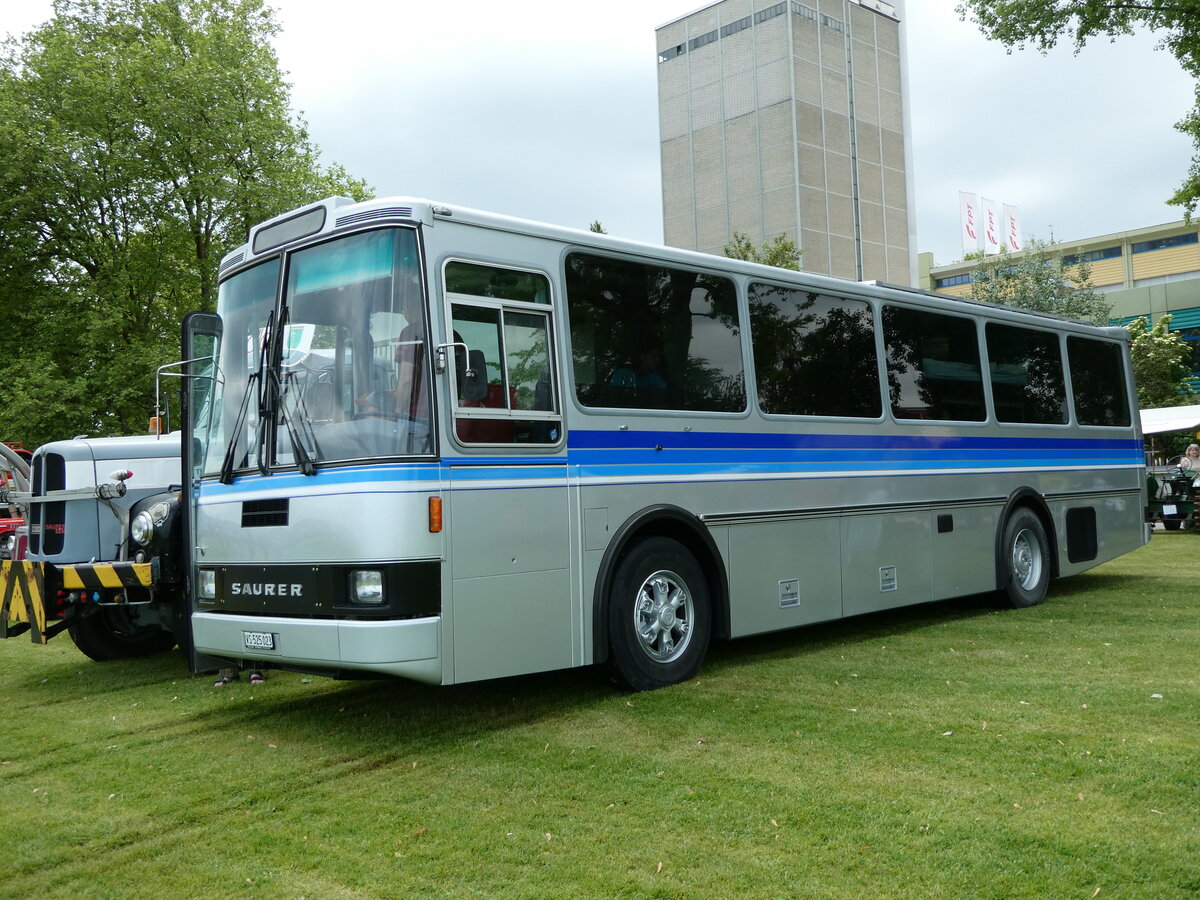 (236'029) - Pralong, Euseigne - VS 525'023 - Saurer/Lauber (ex Osterholt, Veysonnaz; ex SAPJV, L'Isle Nr. 70) am 21. Mai 2022 in Arbon, Arbon Classics