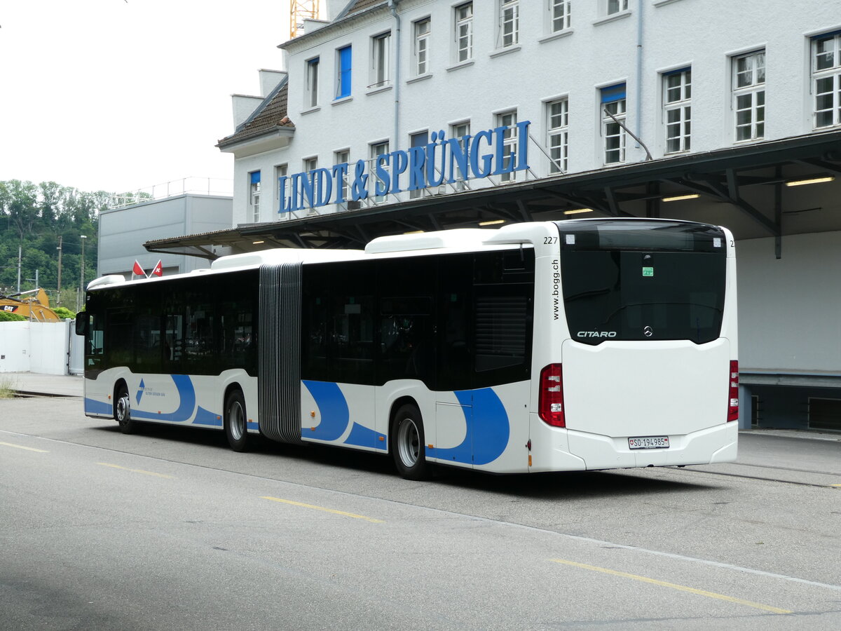 (236'117) - BOGG Wangen b.O. - Nr. 227/SO 194'985 - Mercedes am 22. Mai 2022 in Olten, Industriewerk