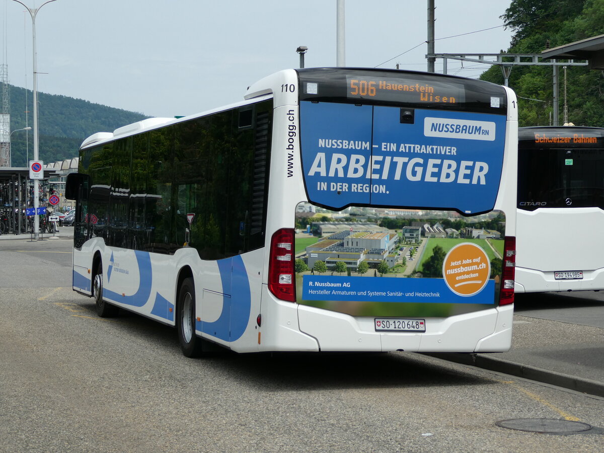 (236'181) - BOGG Wangen b.O. - Nr. 110/SO 120'648 - Mercedes am 22. Mai 2022 beim Bahnhof Olten