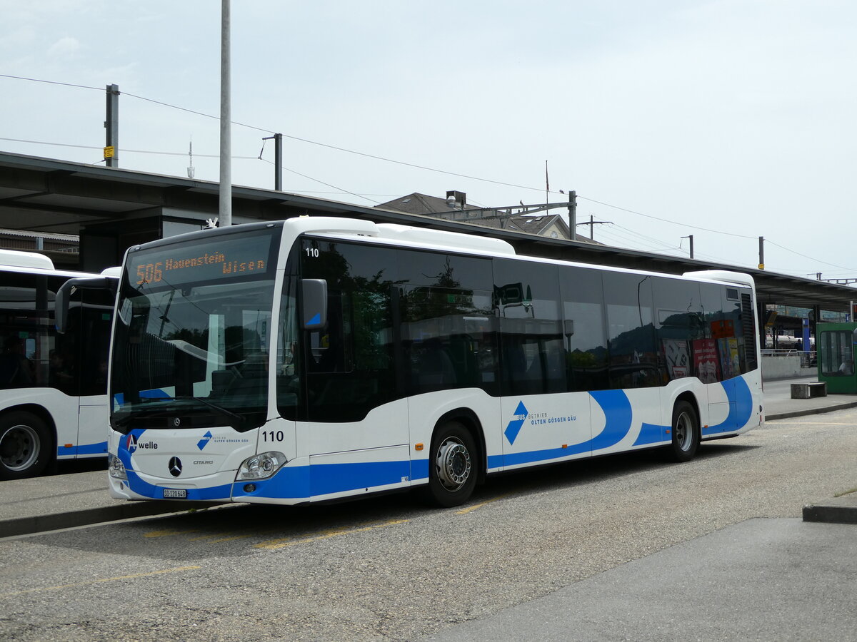 (236'182) - BOGG Wangen b.O. - Nr. 110/SO 120'648 - Mercedes am 22. Mai 2022 beim Bahnhof Olten