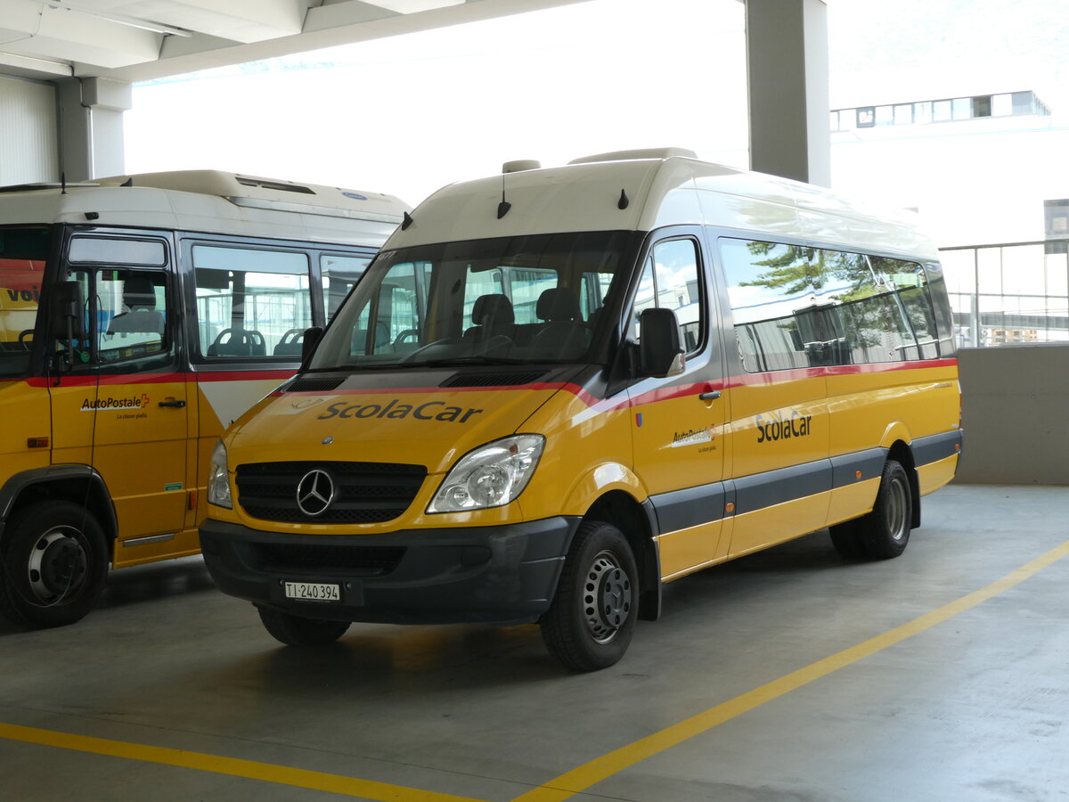 (236'341) - AutoPostrale Ticino - TI 240'394 - Mercedes am 26. Mai 2022 in Mendrisio, Garage Autopostale, Mendrisio)