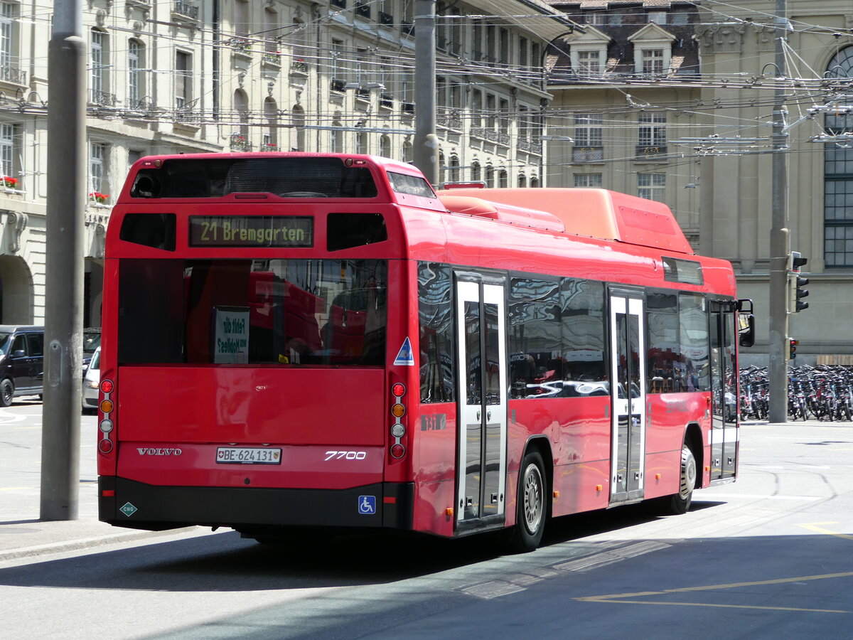 (236'516) - Bernmobil, Bern - Nr. 131/BE 624'131 - Volvo am 29. Mai 2022 beim Bahnhof Bern