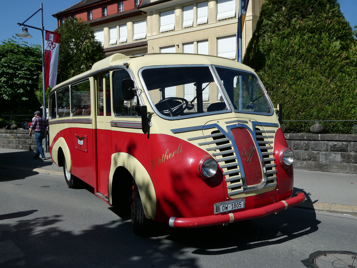 (236'564) - Dillier, Sarnen - OW 1085 - Saurer/R&J am 4. Juni 2022 in Sarnen, OiO