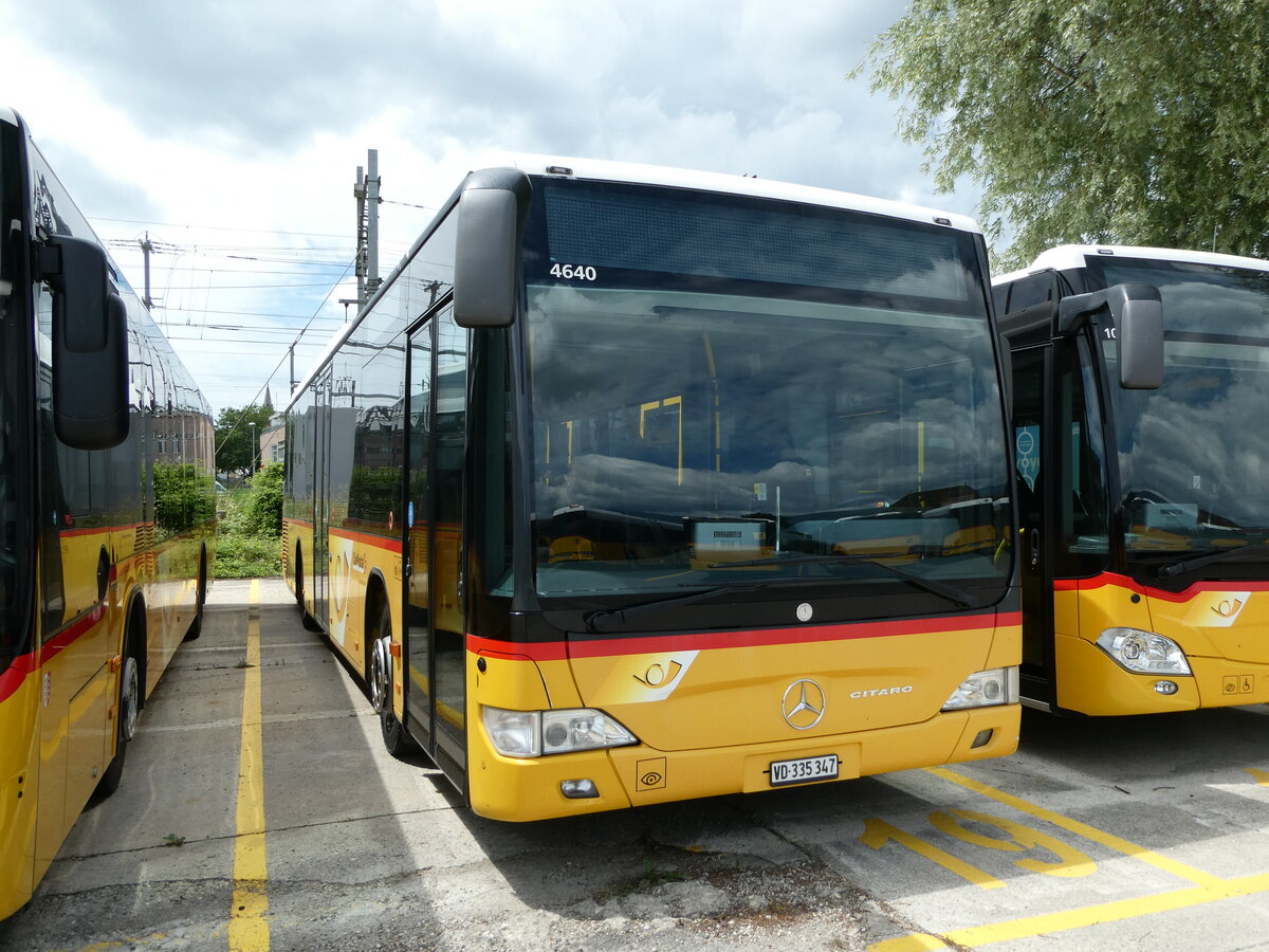 (236'931) - CarPostal Ouest - VD 335'347 - Mercedes am 6. Juni 2022 in Yverdon, Garage