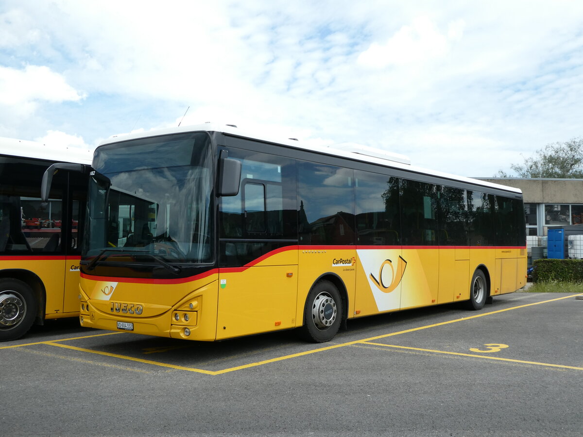 (236'952) - CarPostal Ouest - VD 604'332 - Iveco am 6. Juni 2022 in Yverdon, Garage