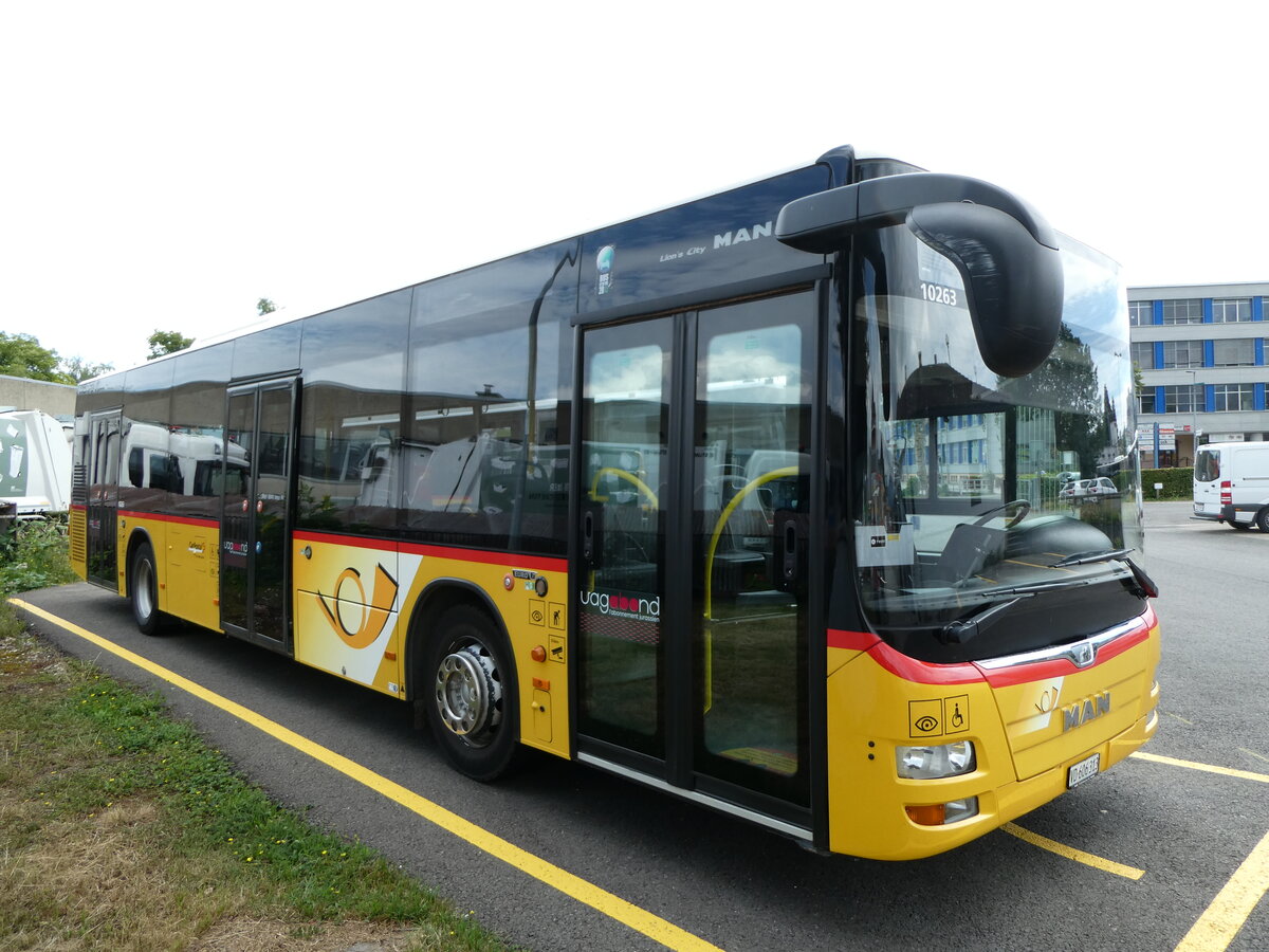 (236'956) - CarPostal Ouest - VD 606'313 - MAN (ex JU 51'293; ex Nr. 59) am 6. Juni 2022 in Yverdon, Garage