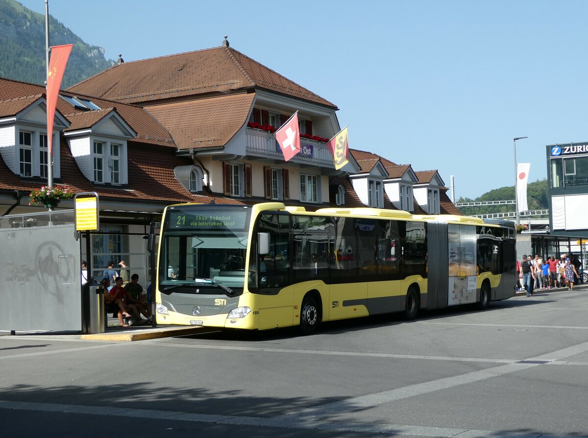 (237'242) - STI Thun - Nr. 164/BE 752'164 - Mercedes am 18. Juni 2022 beim Bahnhof Interlaken Ost