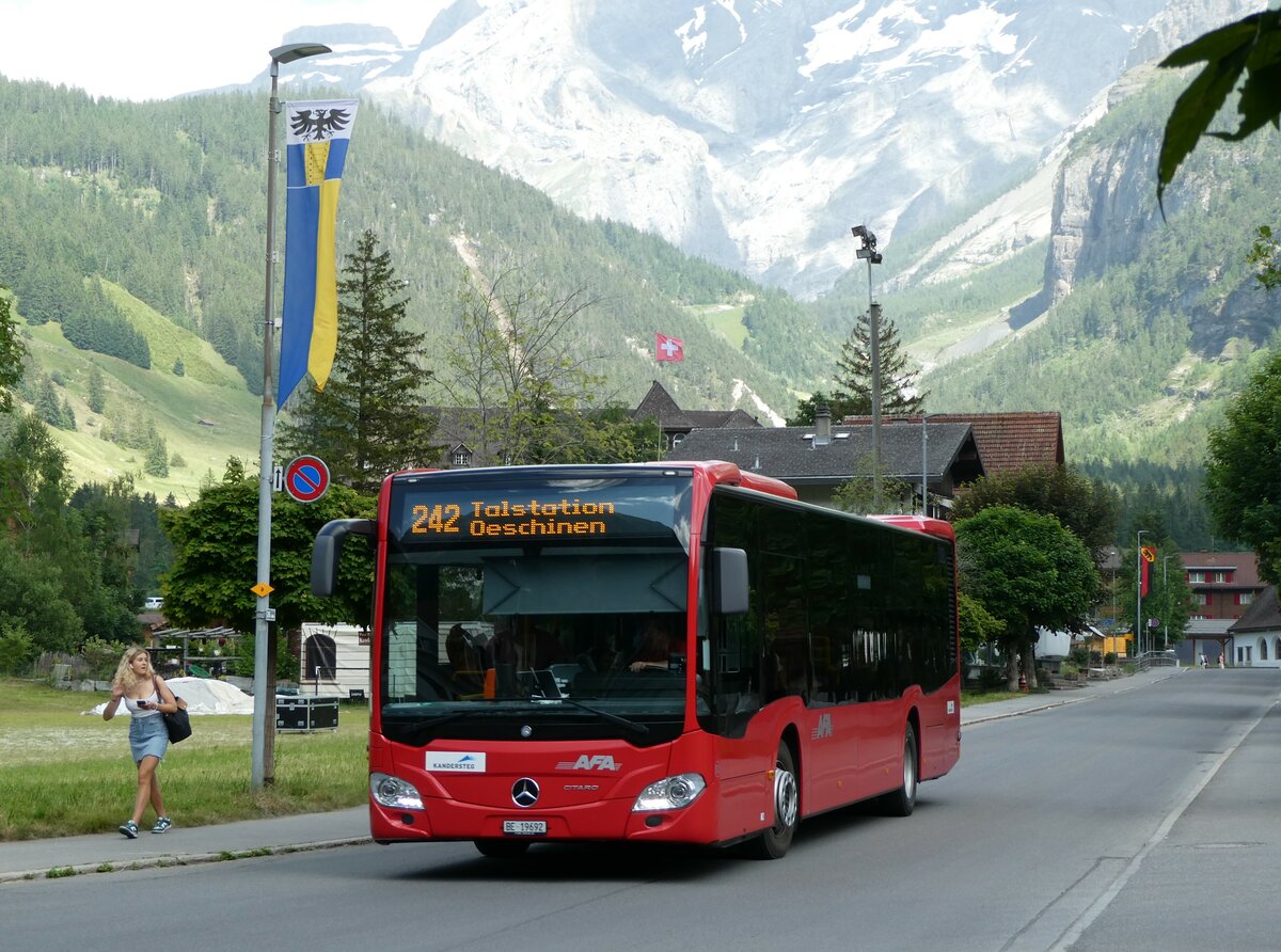 (237'326) - AFA Adelboden - Nr. 92/BE 19'692 - Mercedes am 19. Juni 2022 in Kandersteg, Bahnhofstrasse