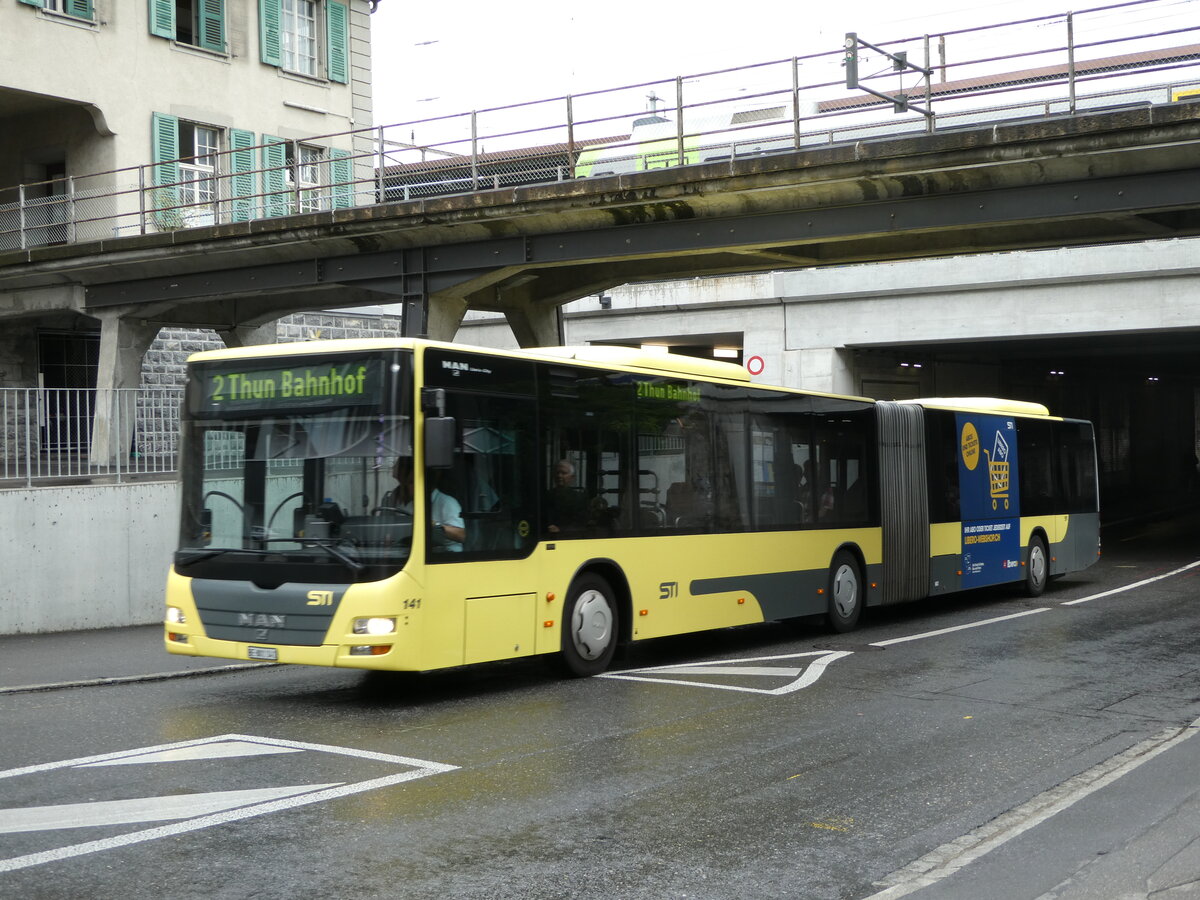 (237'432) - STI Thun - Nr. 141/BE 801'141 - MAN am 24. Juni 2022 in Thun, Frutigenstrasse