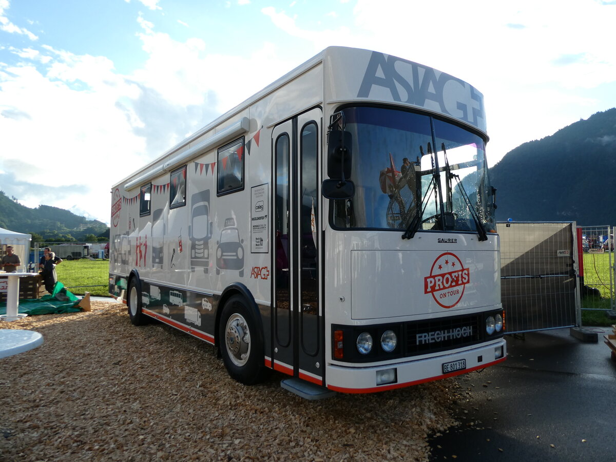 (237'471) - ASTAG, Bern - BE 801'318 - Saurer/FHS am 24. Juni 2022 in Interlaken, Flugplatz