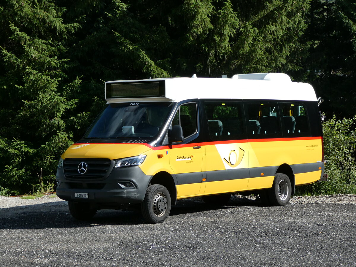 (237'742) - Marchetti, Airolo - TI 183'247 - Mercedes am 2. Juli 2022 in Airolo, Neue Garage