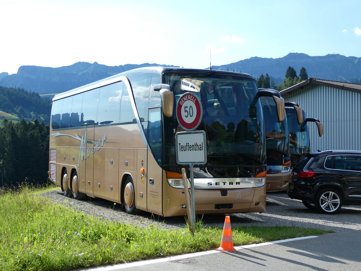 (237'816) - Moser, Teuffenthal - (BE 5334) - Setra am 3. Juli 2022 in Teuffenthal, Garage