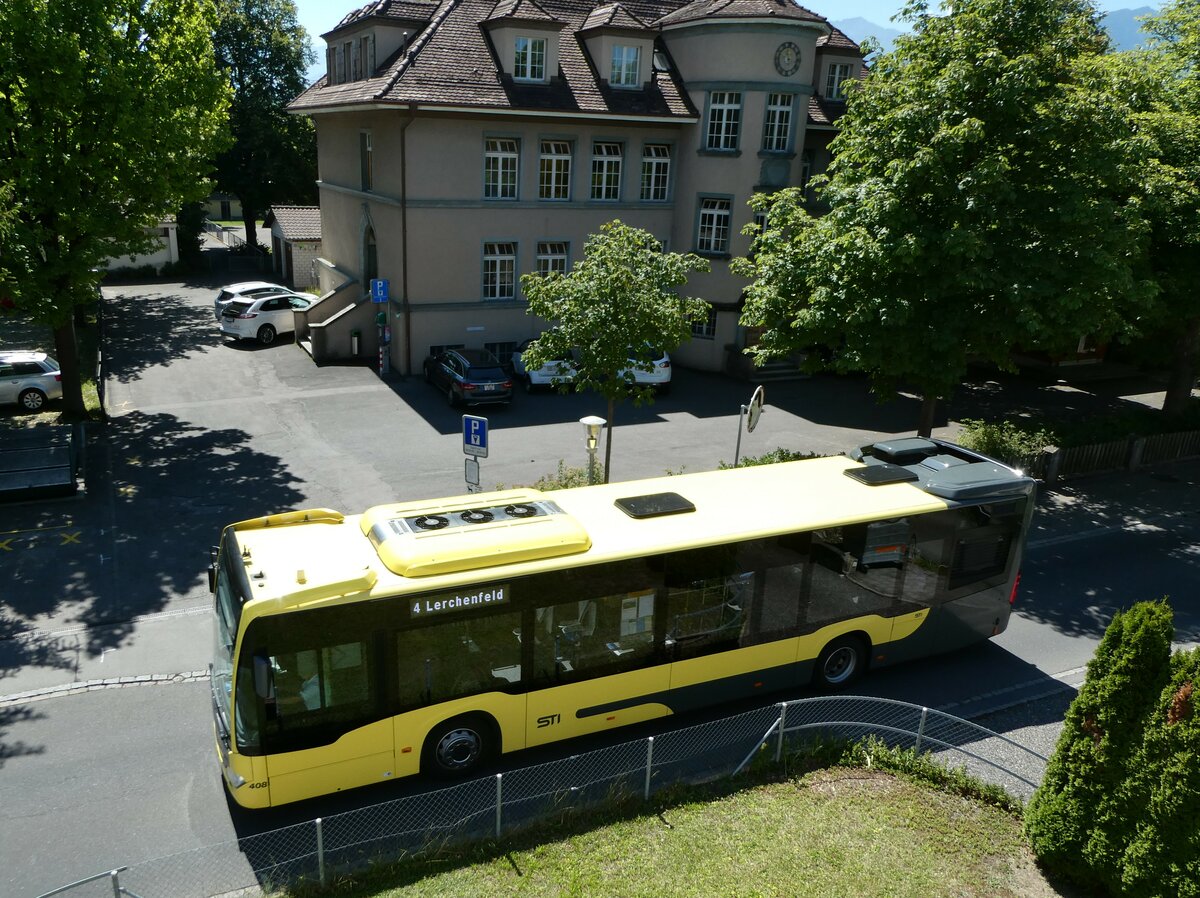 (238'013) - STI Thun - Nr. 408/BE 836'408 - Mercedes am 11. Juli 2022 in Thun-Lerchenfeld, Langestrasse