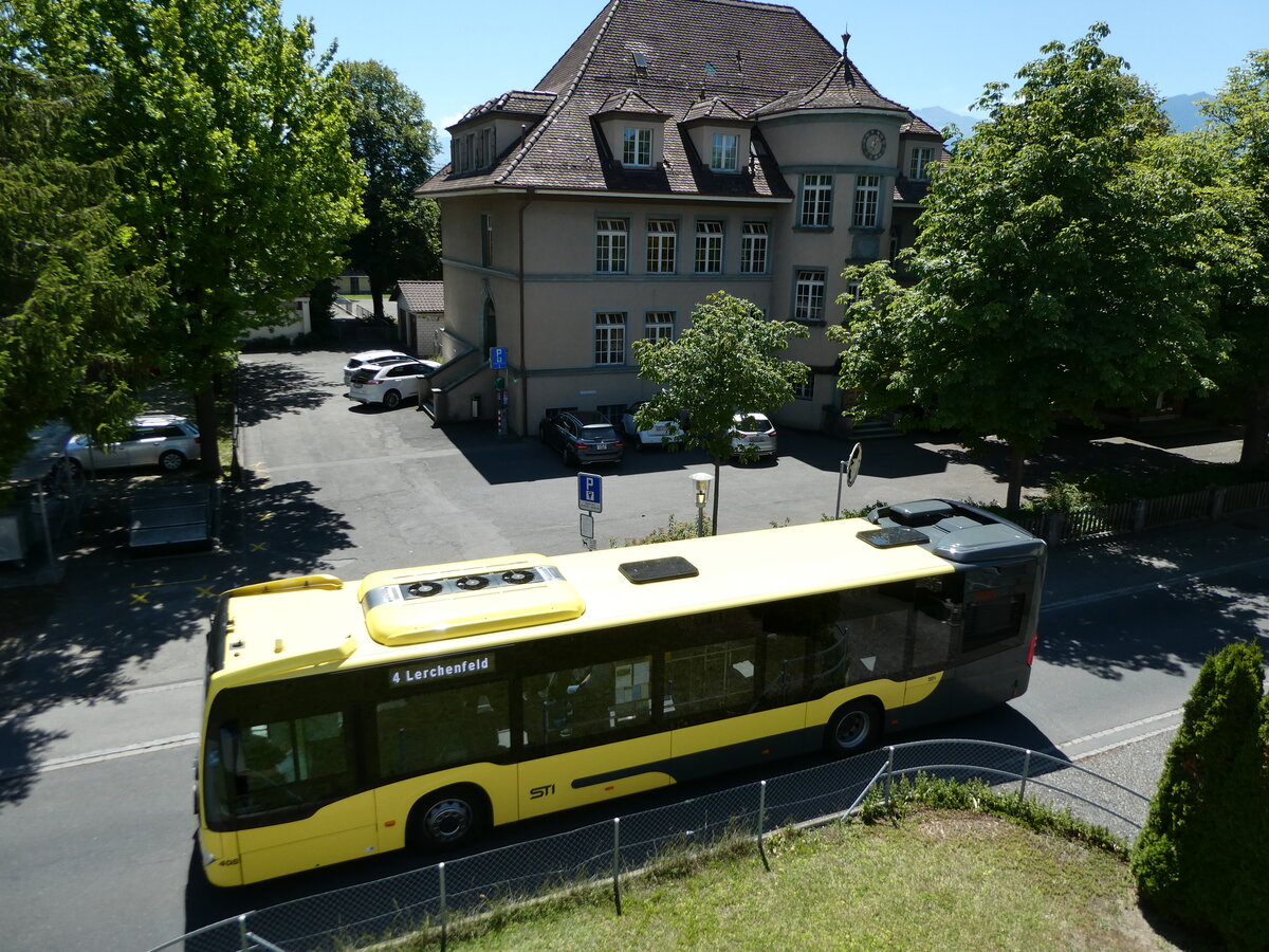 (238'018) - STI Thun - Nr. 408/BE 836'408 - Mercedes am 11. Juli 2022 in Thun-Lerchenfeld, Langestrasse