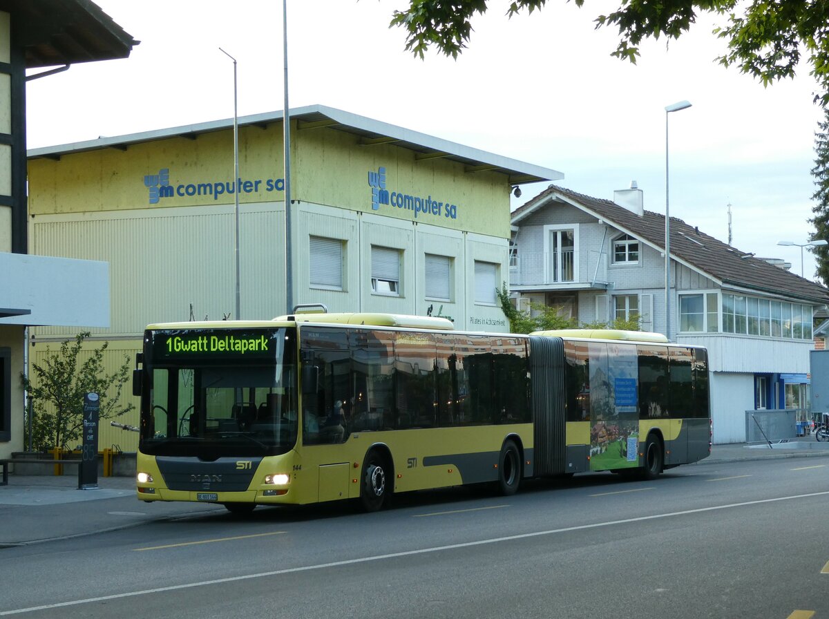 (238'056) - STI Thun - Nr. 144/BE 801'144 - MAN am 13. Juli 2022 in Thun, Strandbad