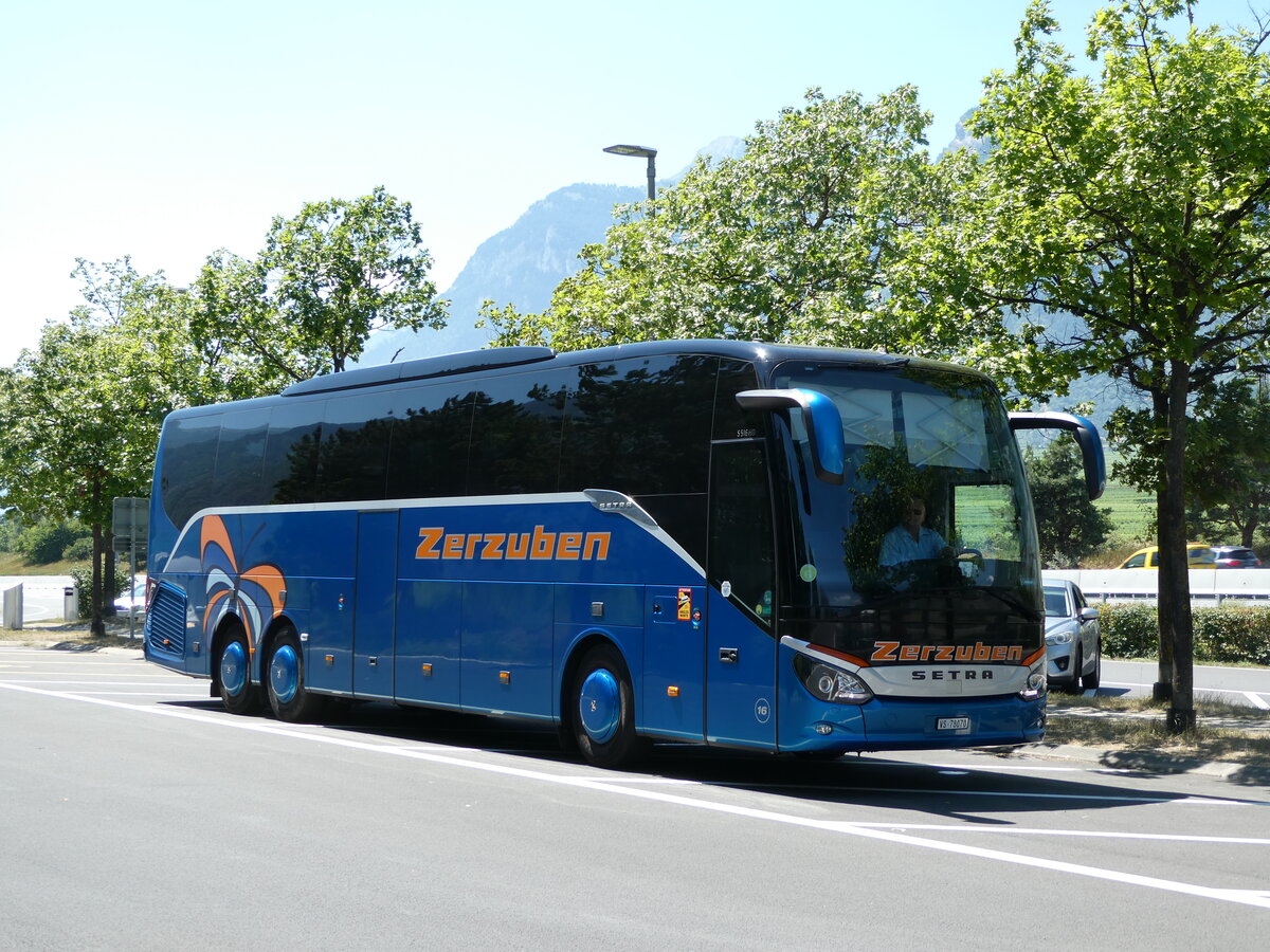 (238'156) - Zerzuben, Visp-Eyholz - Nr. 16/VS 78'070 - Setra am 16. Juli 2022 in Ardon, Raststtte Sd