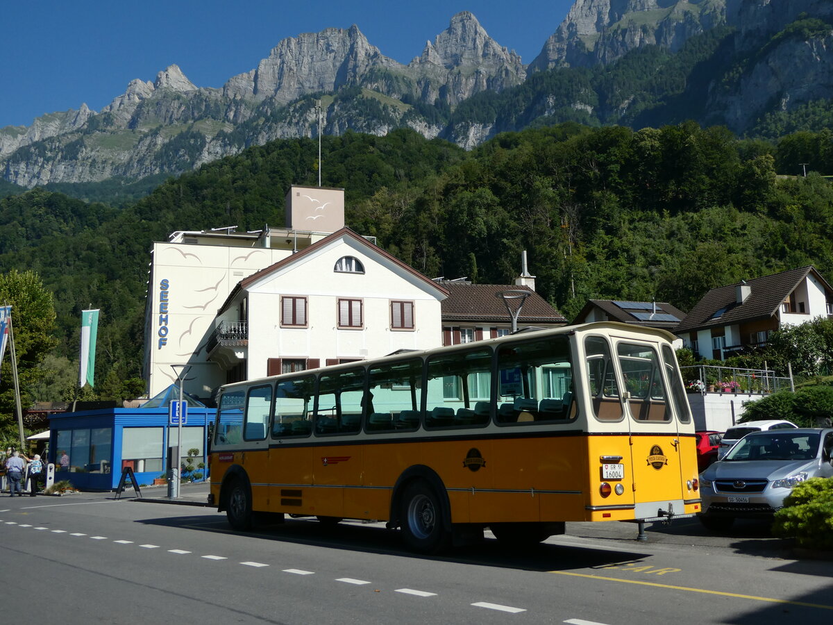 (238'214) - Wittwer, Chur - GR 16'004 - FBW/Gangloff (ex Eggenberger, Mriken; ex AVG Grindelwald Nr. 11; ex P 24'170) am 17. Juli 2022 in Walenstadt, Hotel Seehof