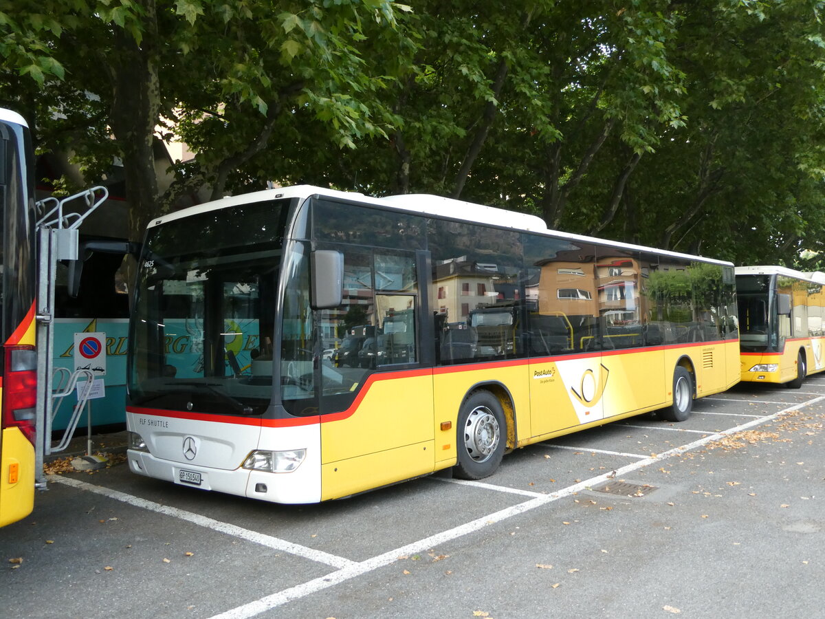 (238'349) - PostAuto Graubnden - Nr. 3/GR 150'540 - Mercedes (ex PostAuto Nordschweiz) am 24. Juli 2022 in Brig, Garage