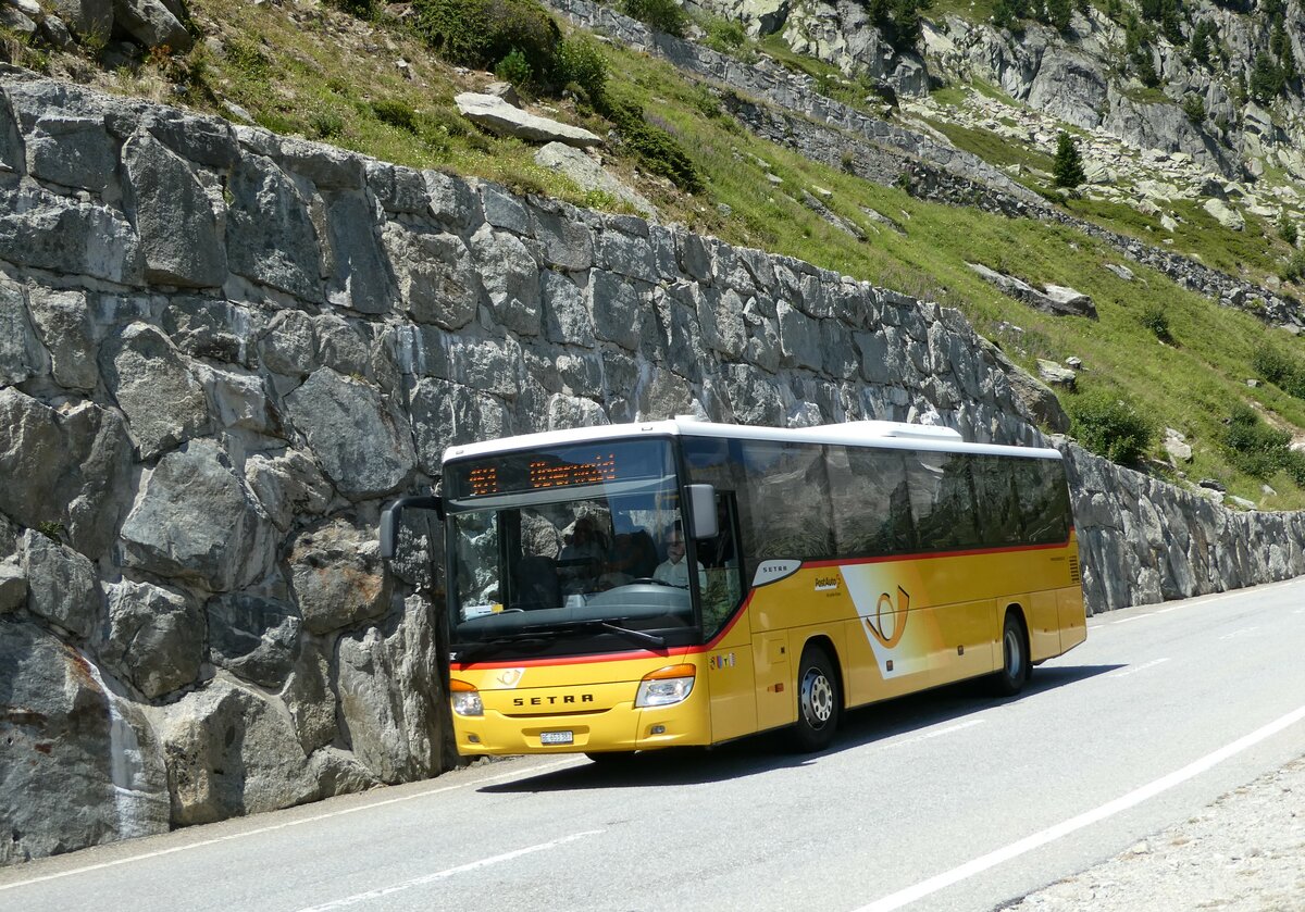 (238'435) - PostAuto Bern - Nr. 70/BE 653'387 - Setra am 24. Juli 2022 am Grimselpass