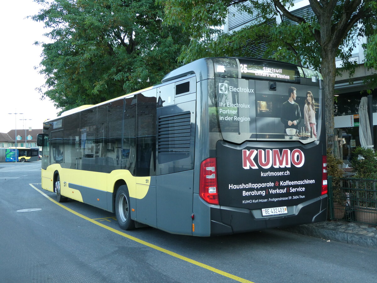 (238'723) - STI Thun - Nr. 403/BE 432'403 - Mercedes am 1. August 2022 bei der Schifflndte Thun