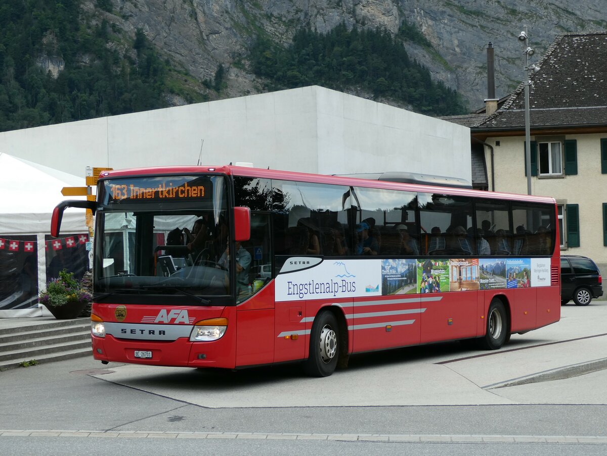 (238'797) - AFA Adelboden - Nr. 24/BE 26'701 - Setra am 1. August 2022 in Innertkirchen, Grimseltor (Einsatz: PostAuto fr Engstlenalp-Bus)