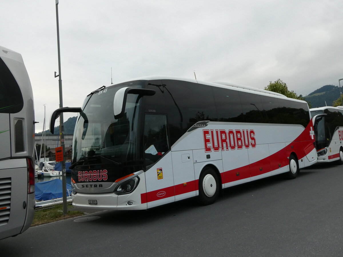 (238'829) - Knecht, Windisch - Nr. 45/AG 6019 - Setra am 6. August 2022 in Thun, Strandbad