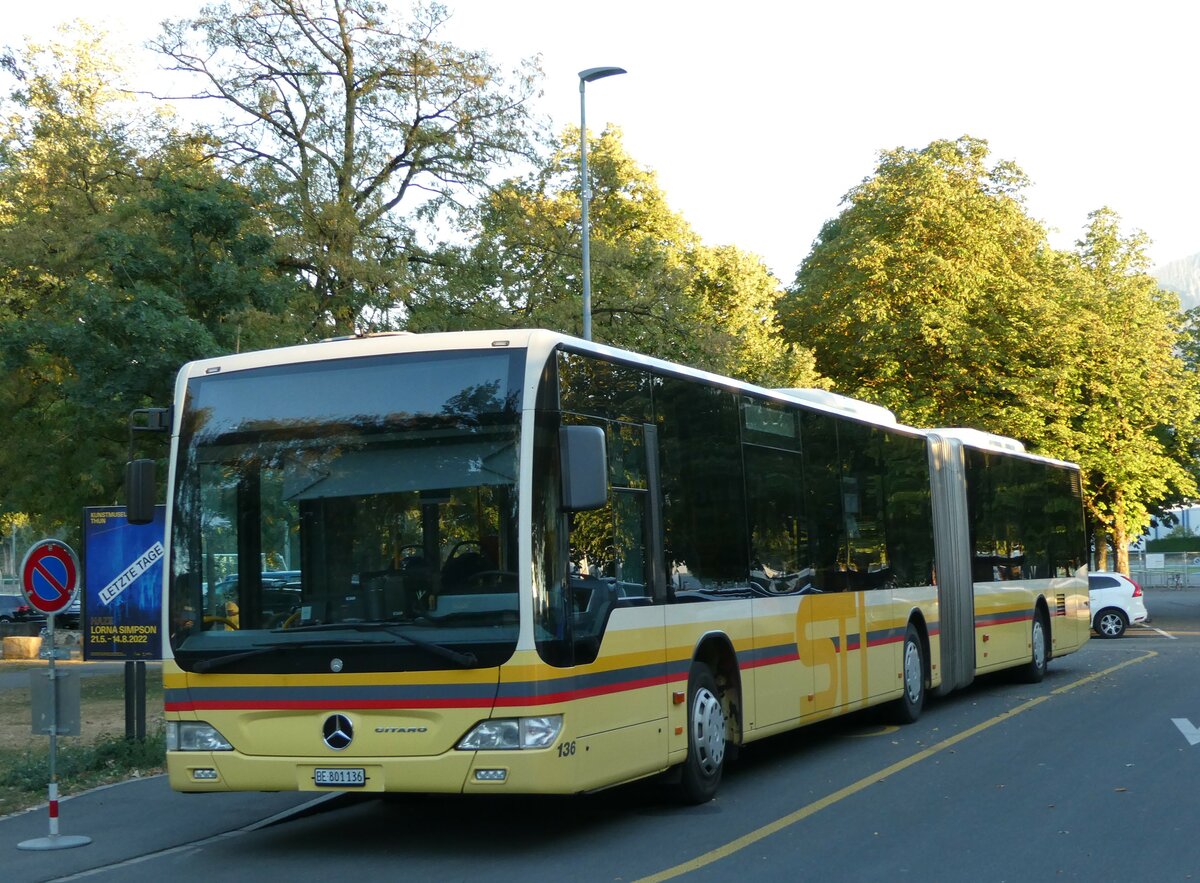 (238'987) - STI Thun - Nr. 136/BE 801'136 - Mercedes am 12. August 2022 in Thun, Lachen