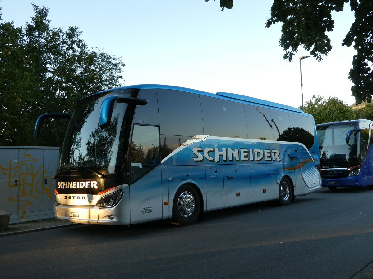 (238'990) - Schneider, Langendorf - SO 21'942 - Setra am 12. August 2022 in Thun, Strandbad 
