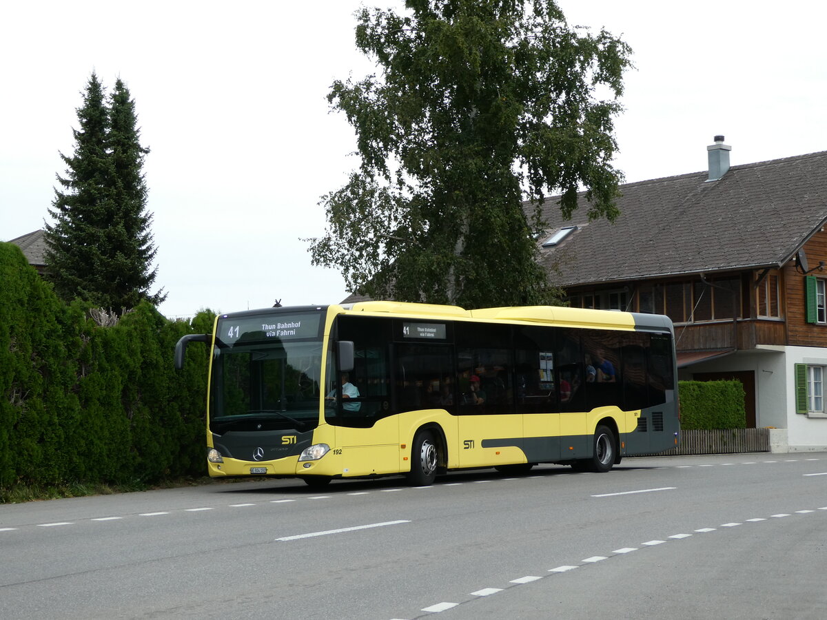 (239'050) - STI Thun - Nr. 192/BE 804'192 - Mercedes am 14. August 2022 in Schwarzenegg, Ried Kserei