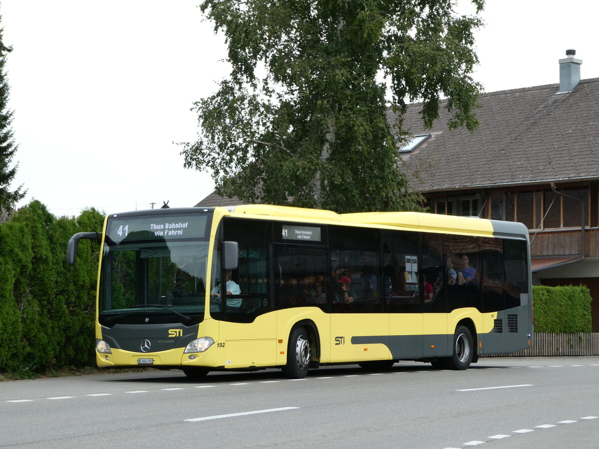 (239'051) - STI Thun - Nr. 192/BE 804'192 - Mercedes am 14. August 2022 in Schwarzenegg, Ried Kserei