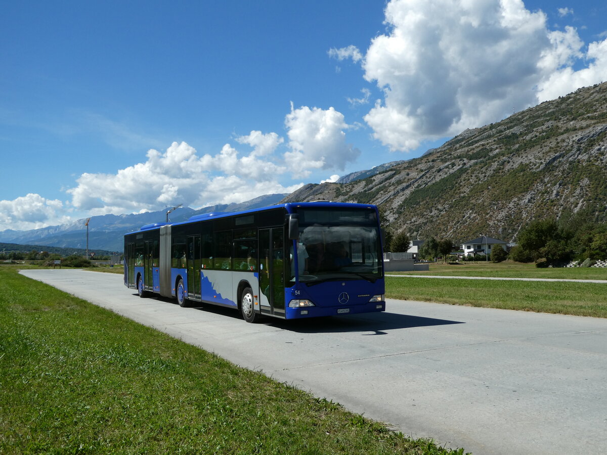 (239'407) - Ruffiner, Turtmann - Nr. 54/VS 491'392 - Mercedes (ex VZO Grningen Nr. 54) am 21. August 2022 in Turtmann, Flugplatz