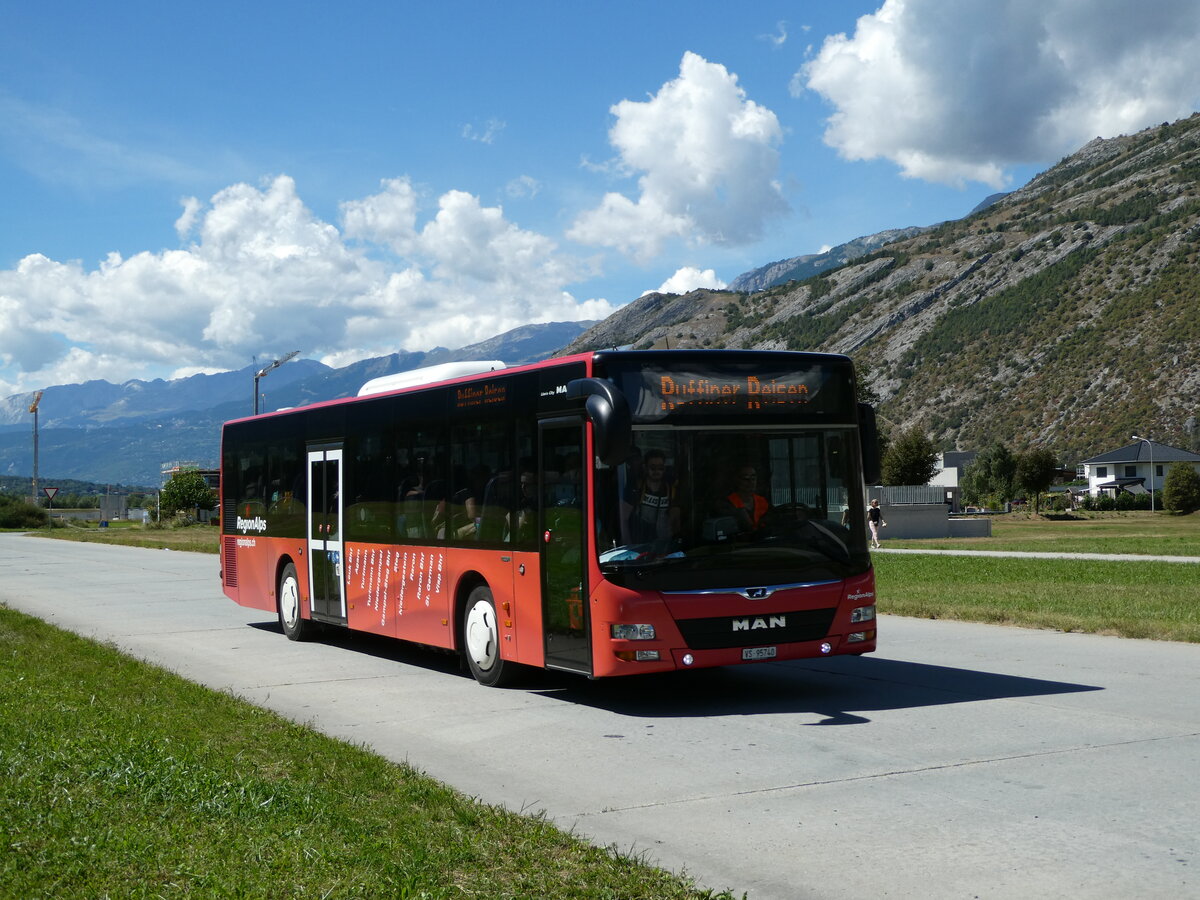 (239'409) - Ruffiner, Turtmann - VS 95'740 - MAN am 21. August 2022 in Turtmann, Flugplatz