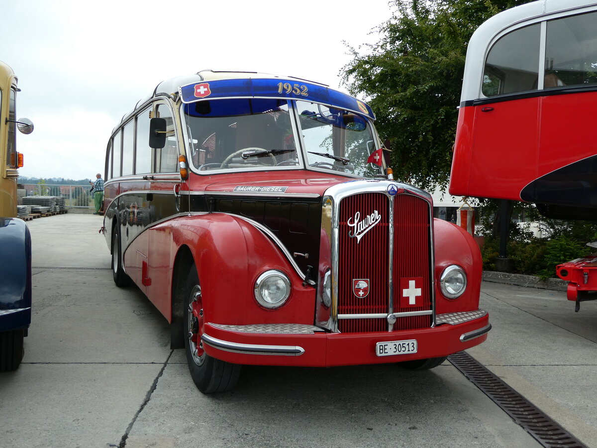 (239'567) - Schaffer, Oberburg - BE 30'513 - Saurer/R&J (ex AFA Adelboden Nr. 16; ex ASKA Aeschi Nr. 8) am 27. August 2022 in Oberkirch, CAMPUS Sursee